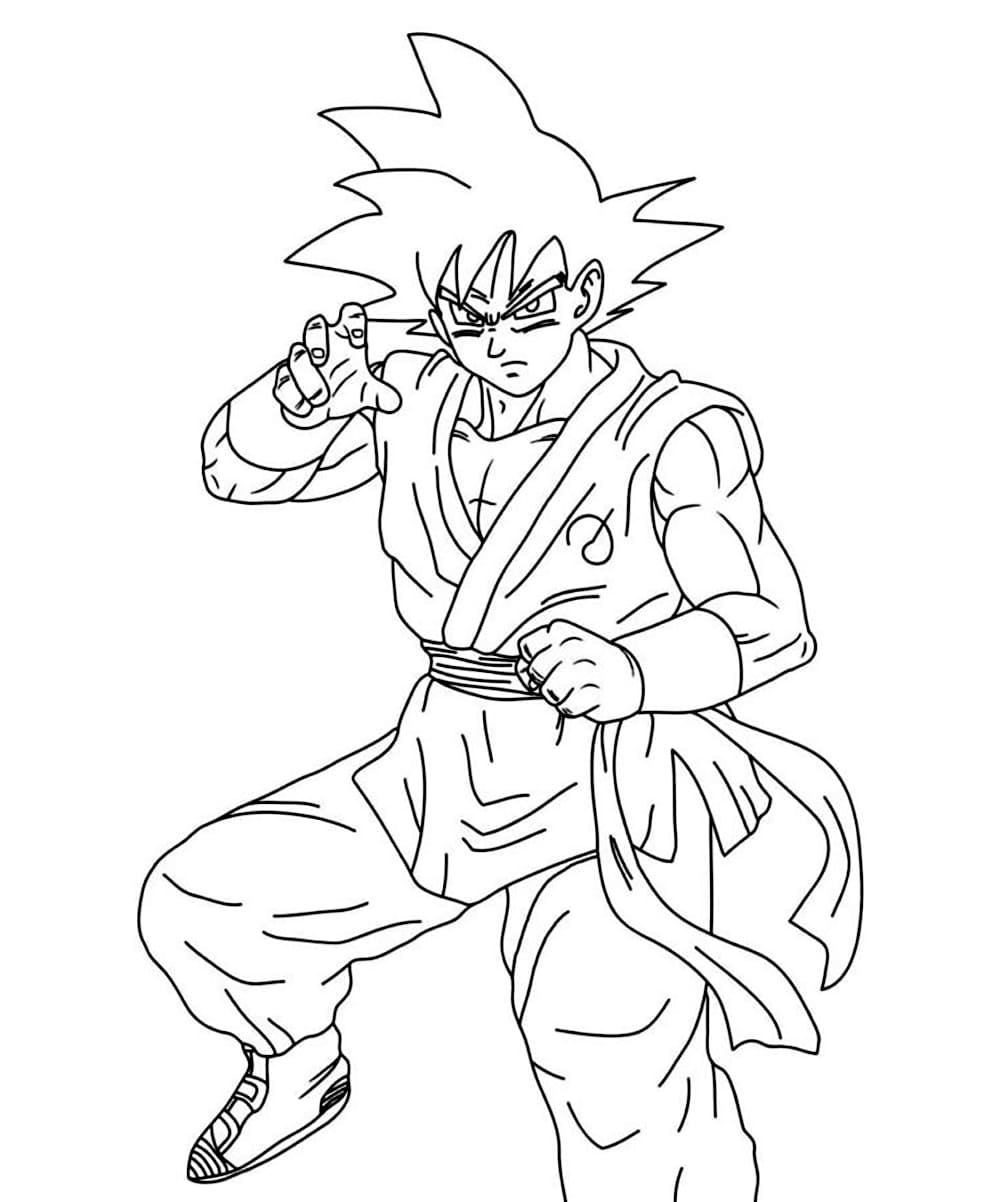 Tô màu Goku Sẵn Sàng
