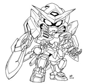 Tô màu Gundam Cầm Kiếm