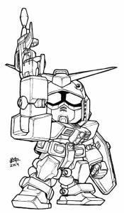 Tô màu Gundam Nhỏ Siêu Ngầu