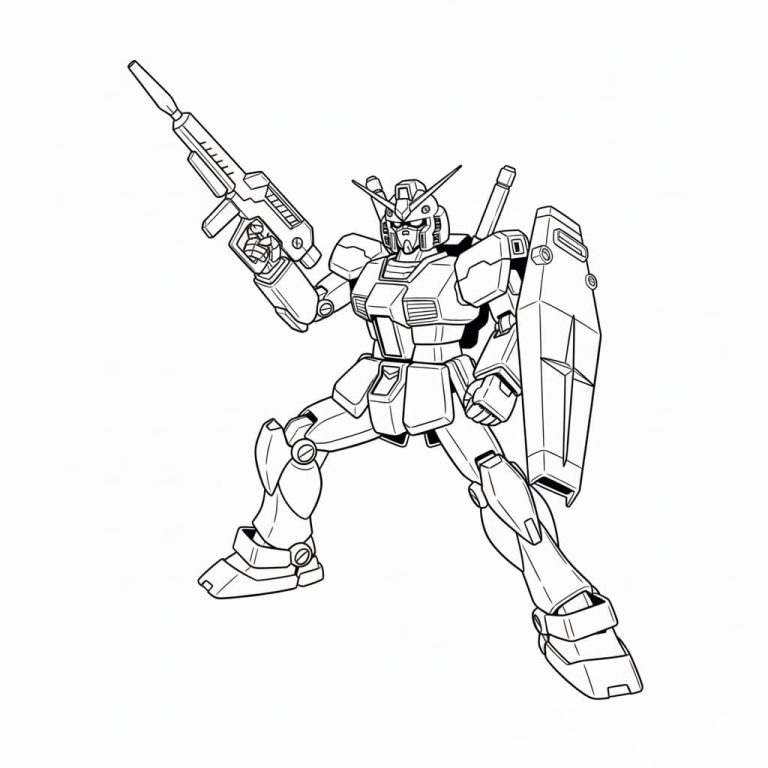 Tô màu Gundam Tuyệt Vời