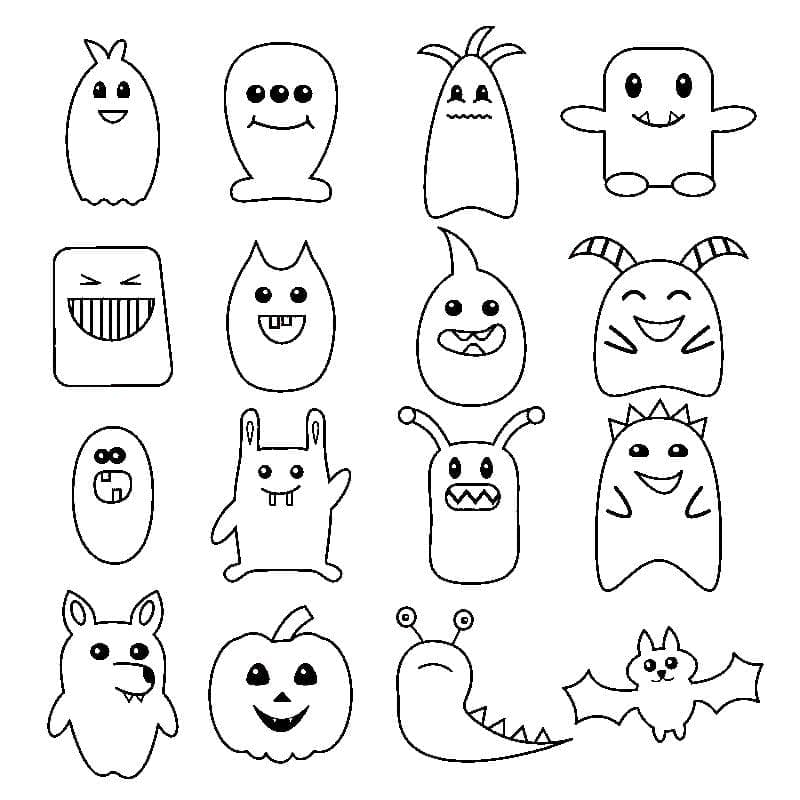 Tô màu Halloween Đáng Yêu