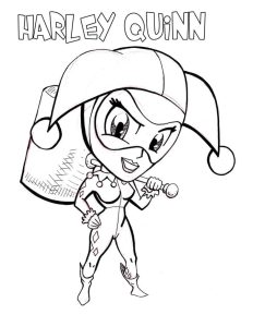 Tô màu Harley Quinn Đáng Yêu