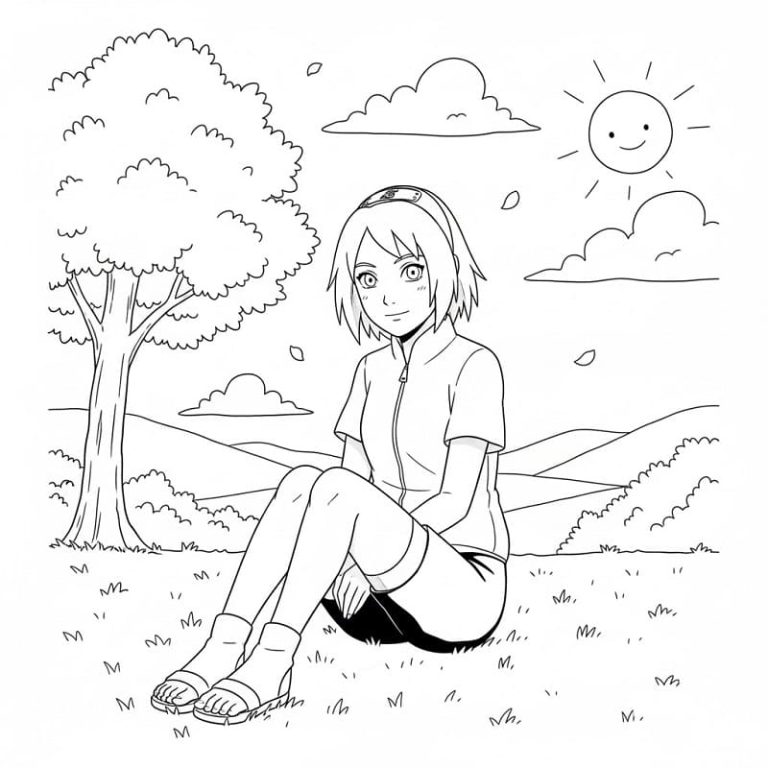 Tô màu Haruno Sakura Đáng Yêu
