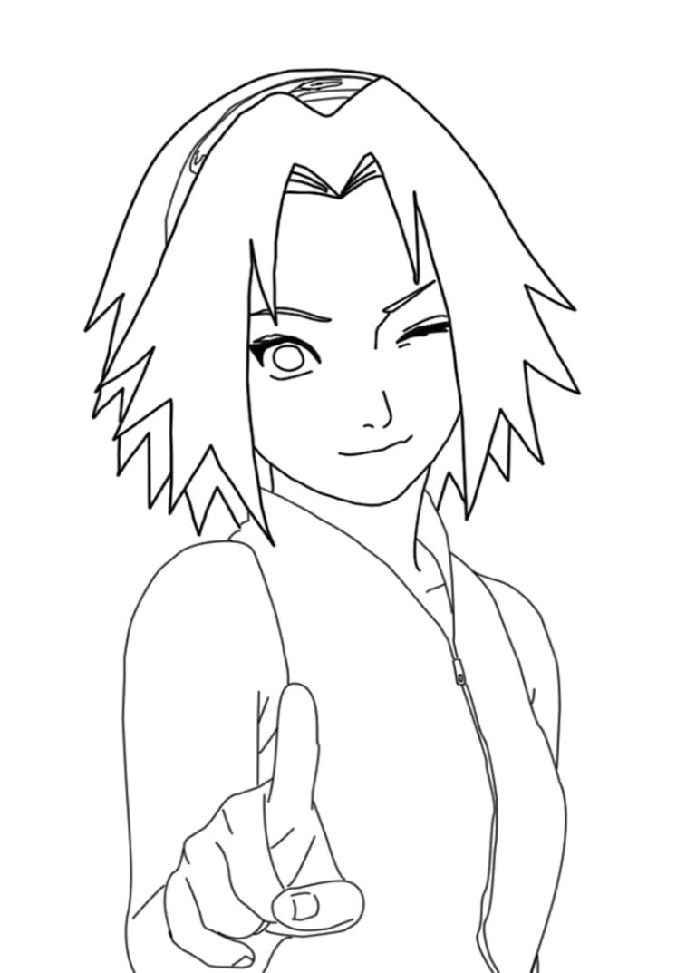 Tô màu Haruno Sakura Dễ Thương