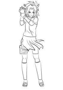 Tô màu Haruno Sakura Rất Ngầu
