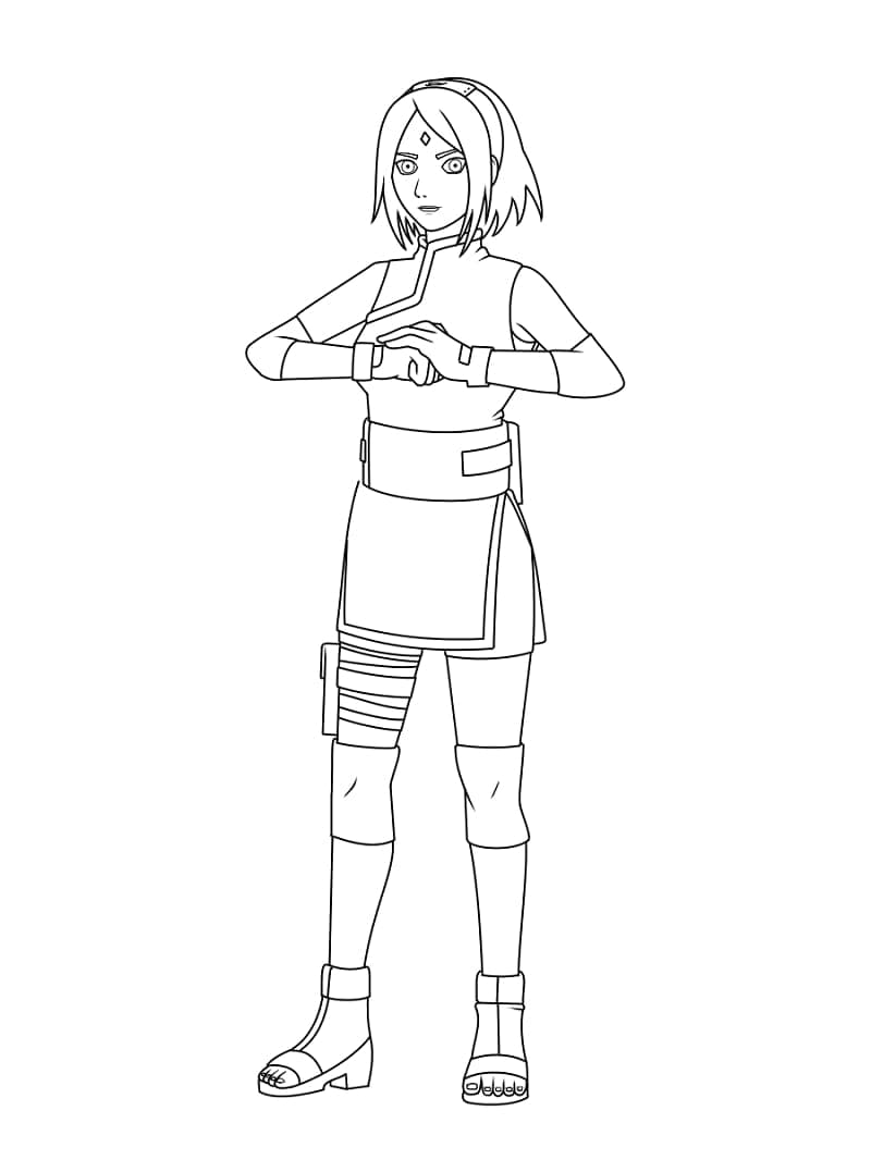 Tô màu Haruno Sakura Trong Anime
