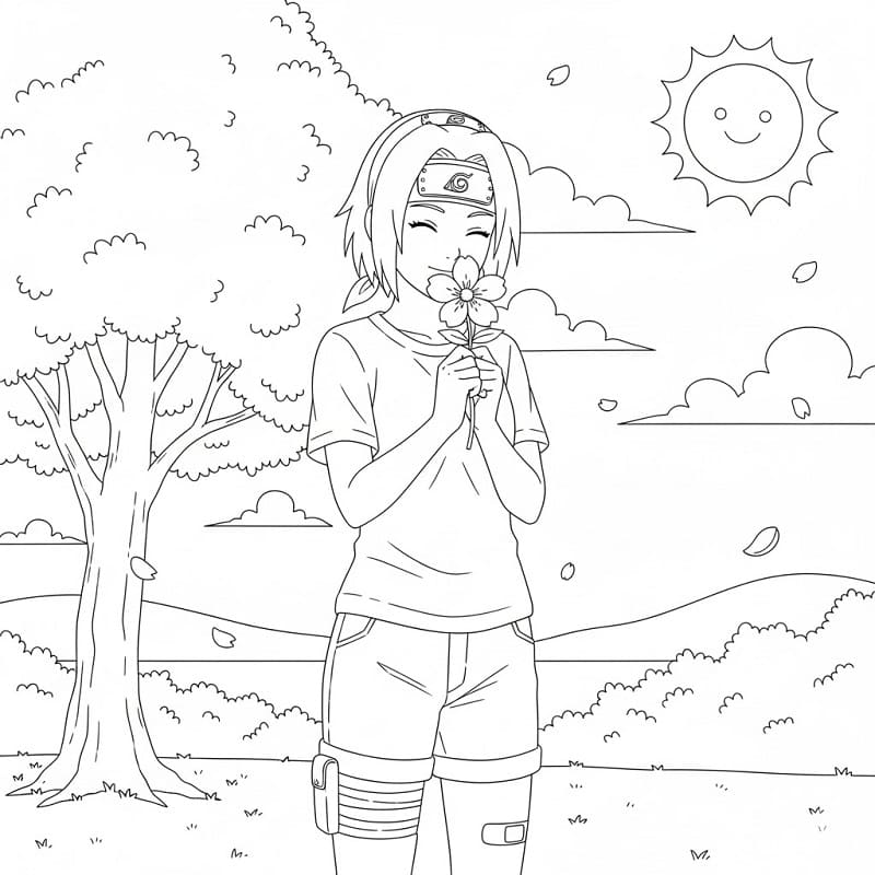 Tô màu Haruno Sakura Xinh Đẹp