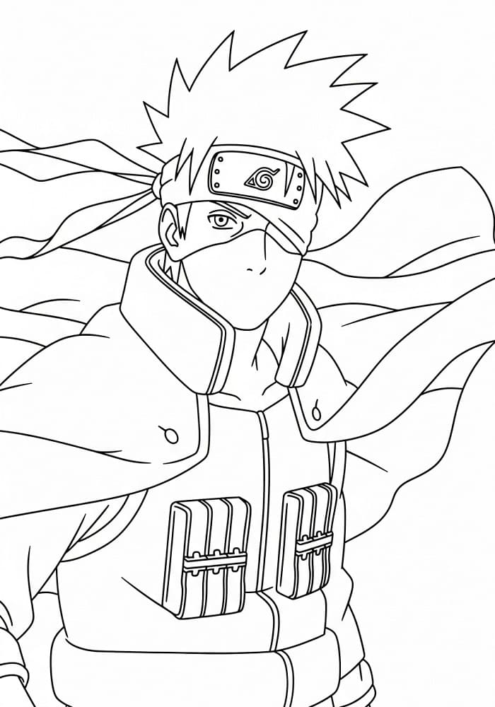 Tô màu Hatake Kakashi Ngầu và Mạnh Mẽ