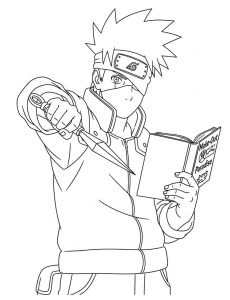 Tô màu Hatake Kakashi Rất Ngầu