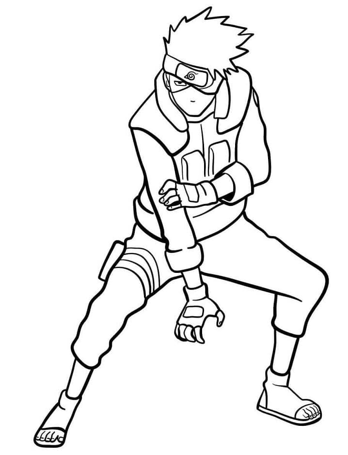 Tô màu Hatake Kakashi Trong Anime Naruto