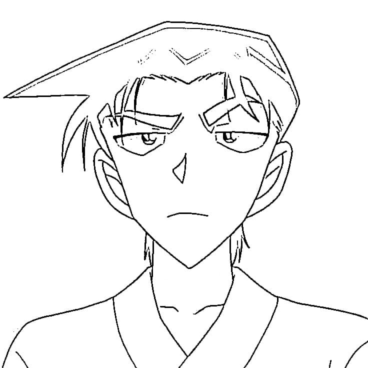 Tô màu Hattori Trong Anime Conan