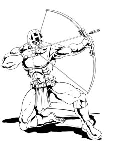 Tô màu Hawkeye Bắn Cung
