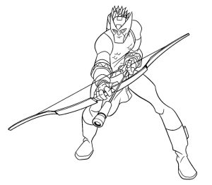 Tô màu Hawkeye Cầm Cung