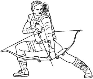 Tô màu Hawkeye Hành Động
