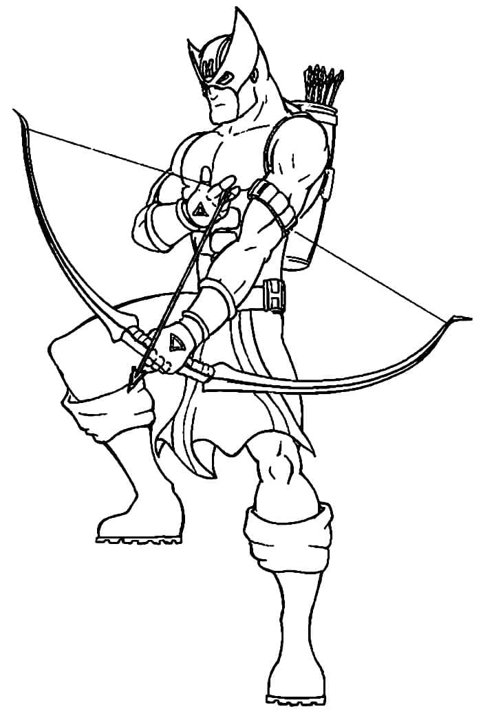 Tô màu Hawkeye Mạnh Mẽ