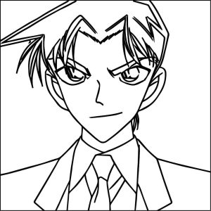 Tô màu Heiji Hattori Cười