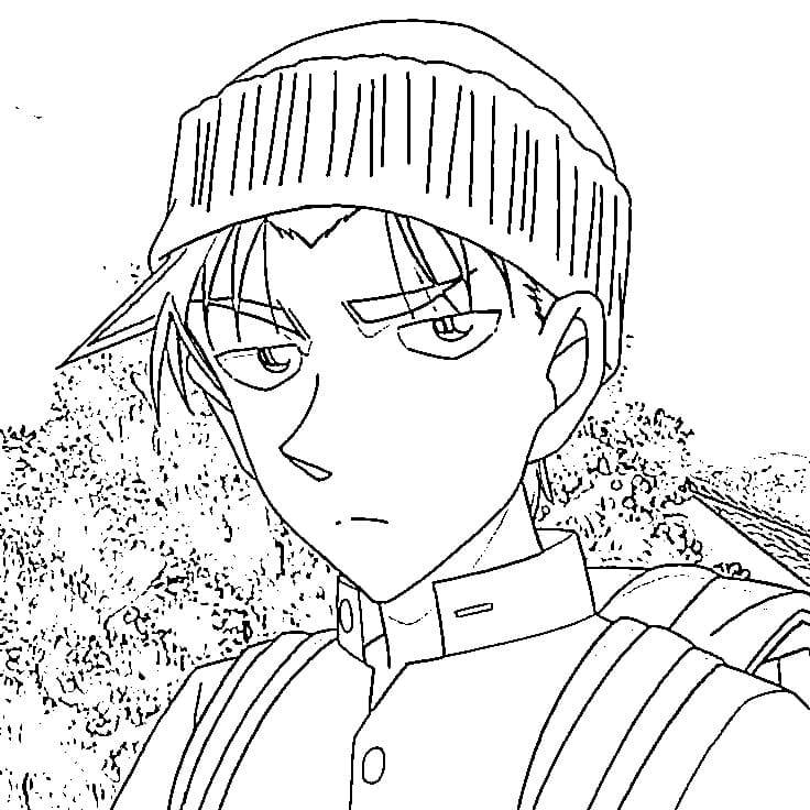 Tô màu Heiji Hattori Trong Anime Conan
