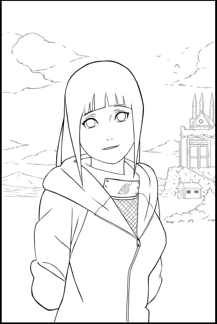 Tô màu Hinata Vui