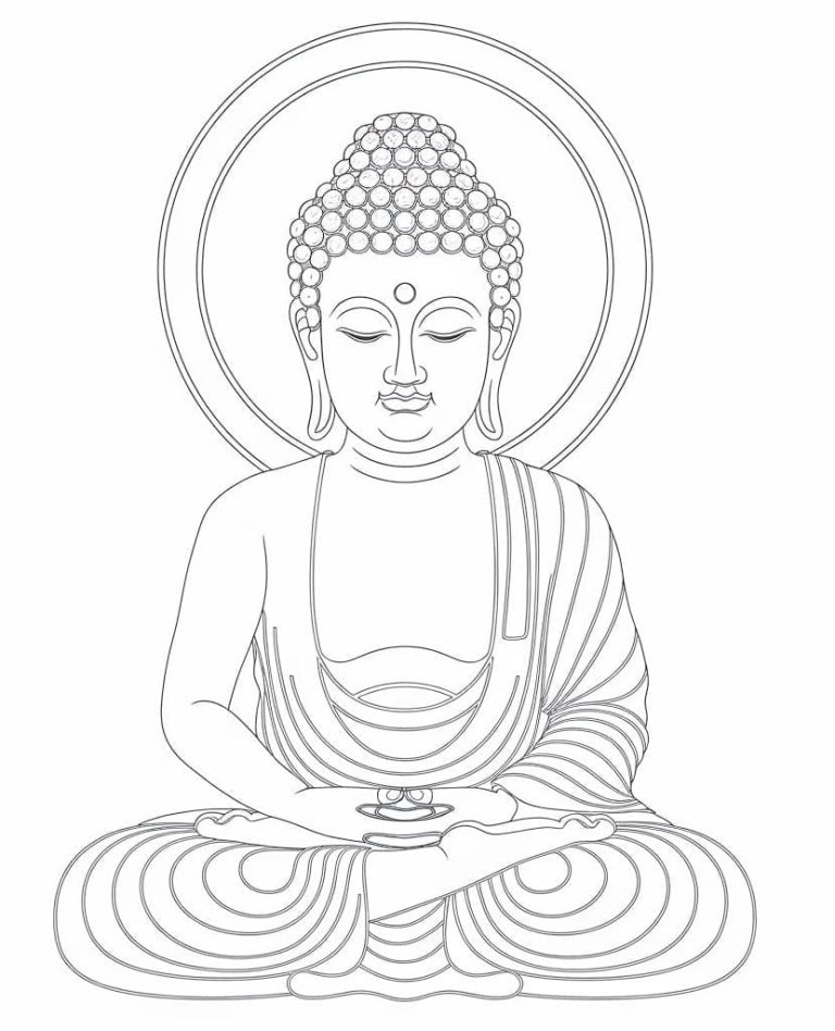 Tô màu Hình Ảnh Đức Phật