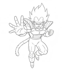 Tô màu Hình Ảnh Vegeta