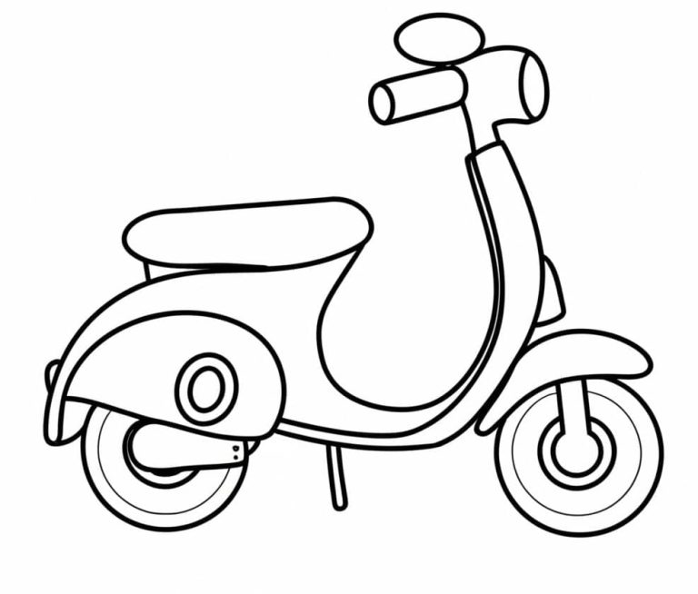Tô màu Hình Ảnh Xe Tay Ga