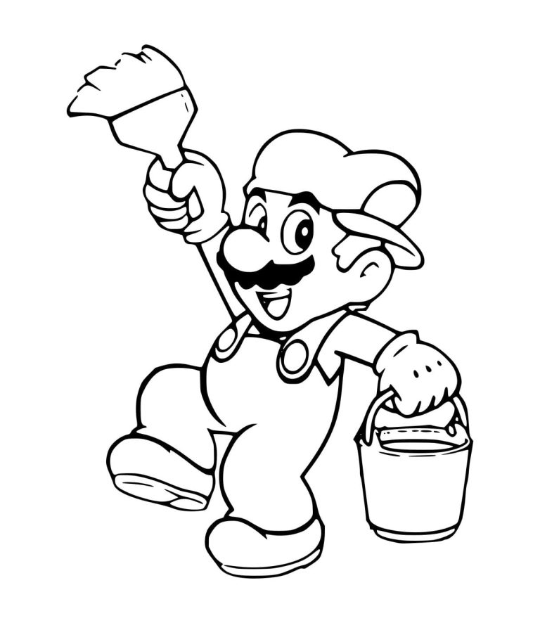 Tô màu Họa Sĩ Mario