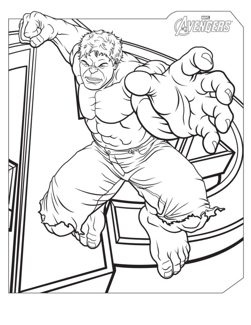 Tô màu Hulk Avengers