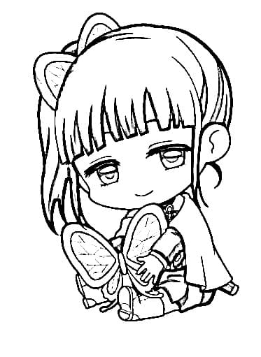 Tô màu Kanao Tsuyuri Đáng Yêu