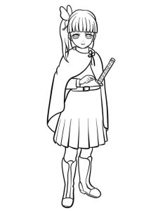 Tô màu Kanao Tsuyuri Trong Anime Thanh Gươm Diệt Quỷ