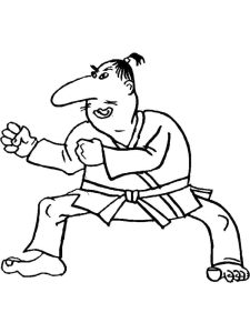 Tô màu Karate Thể Thao