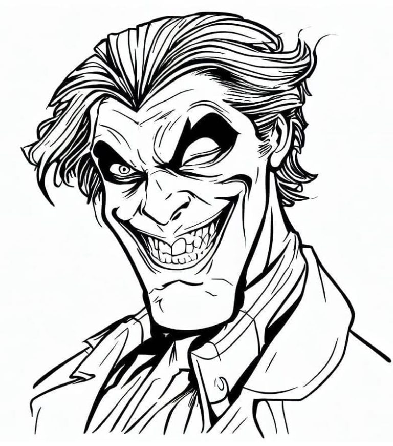 Tô màu Kẻ Điên Joker