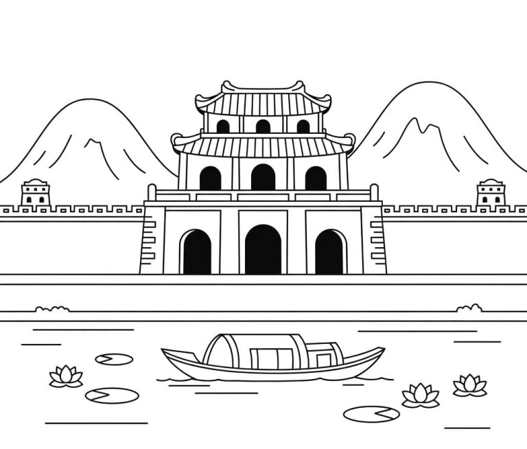 Tô màu Khám Phá Cố Đô Huế
