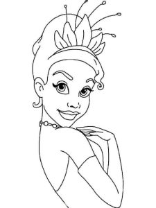 Tô màu Khuôn Mặt Của Công Chúa Tiana