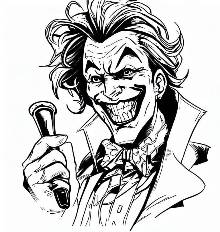 Tô màu Khuôn Mặt Của Joker