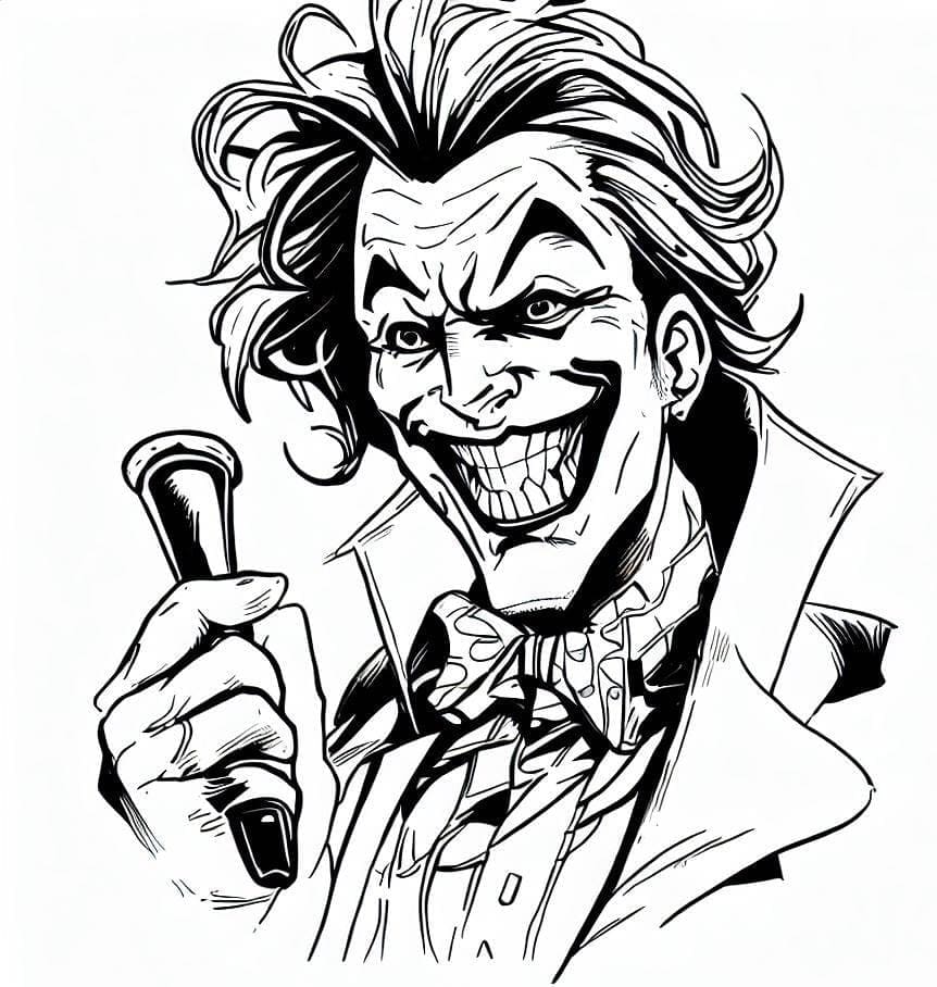 Tô màu Khuôn Mặt Của Joker
