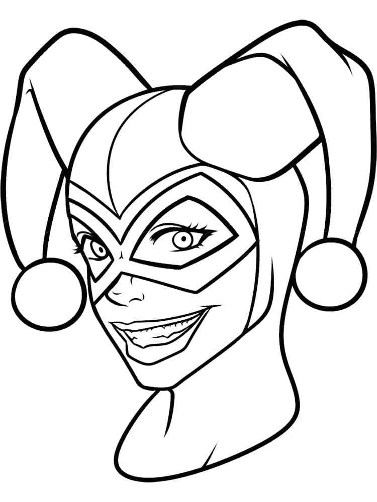 Tô màu Khuôn Mặt Harley Quinn