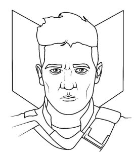 Tô màu Khuôn Mặt Hawkeye
