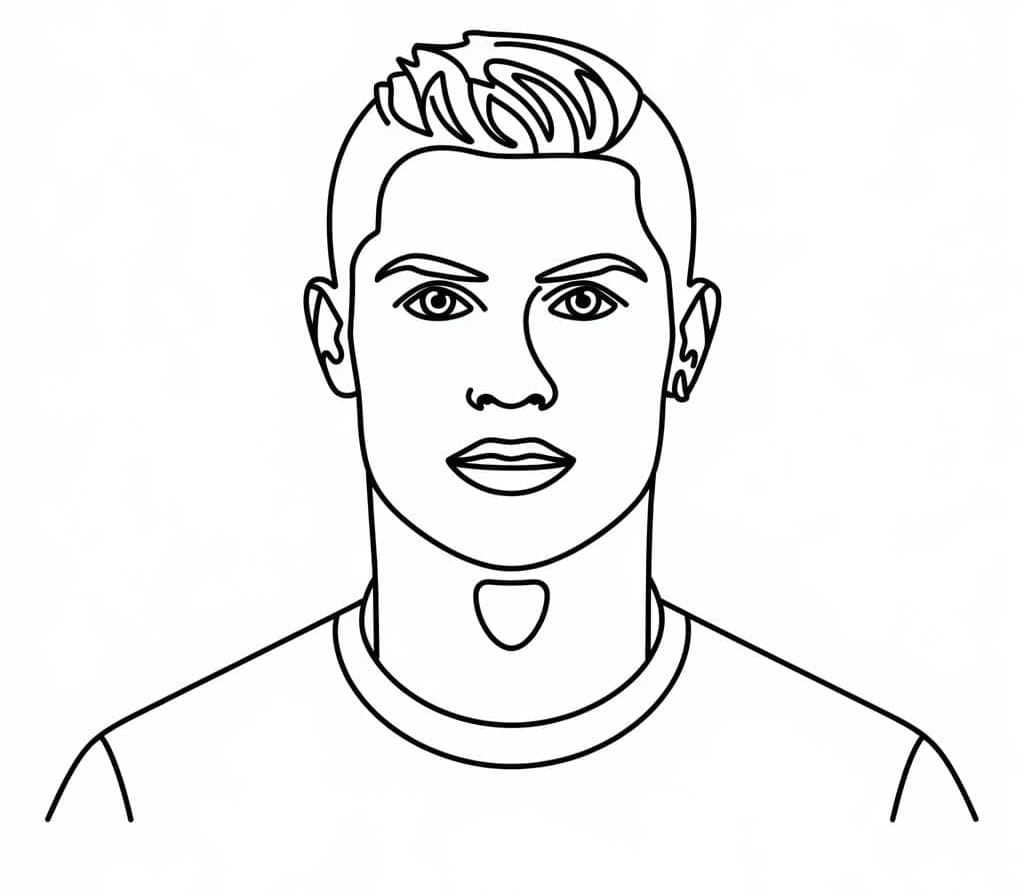 Tô màu Khuôn Mặt Ronaldo