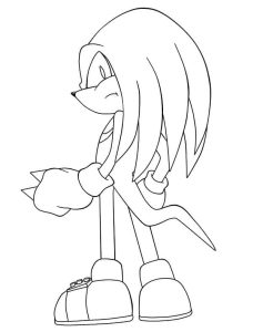 Tô màu Knuckles Đơn Giản
