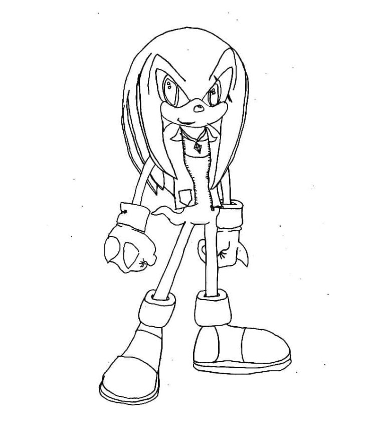 Tô màu Knuckles Ngầu Và Đẹp