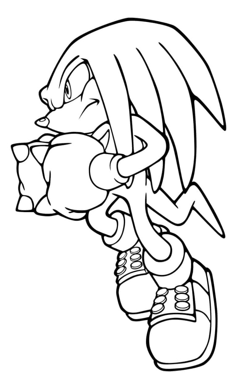 Tô màu Knuckles Tức Giận