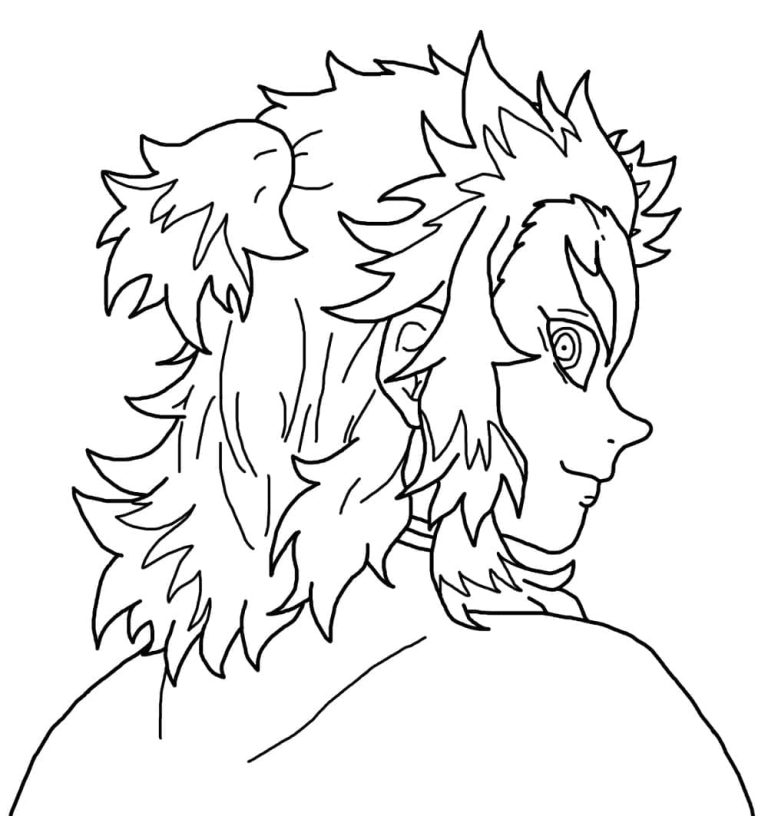 Tô màu Kyojuro Rengoku Cực Ngầu