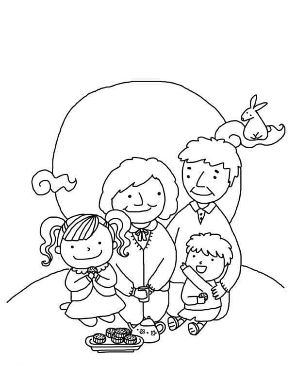 Tô màu Lễ Hội Bánh Trung Thu
