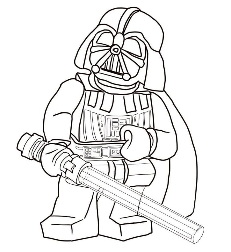 Tô màu Lego Darth Vader