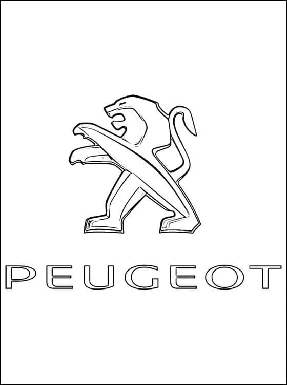 Tô màu Logo Xe Peugeot