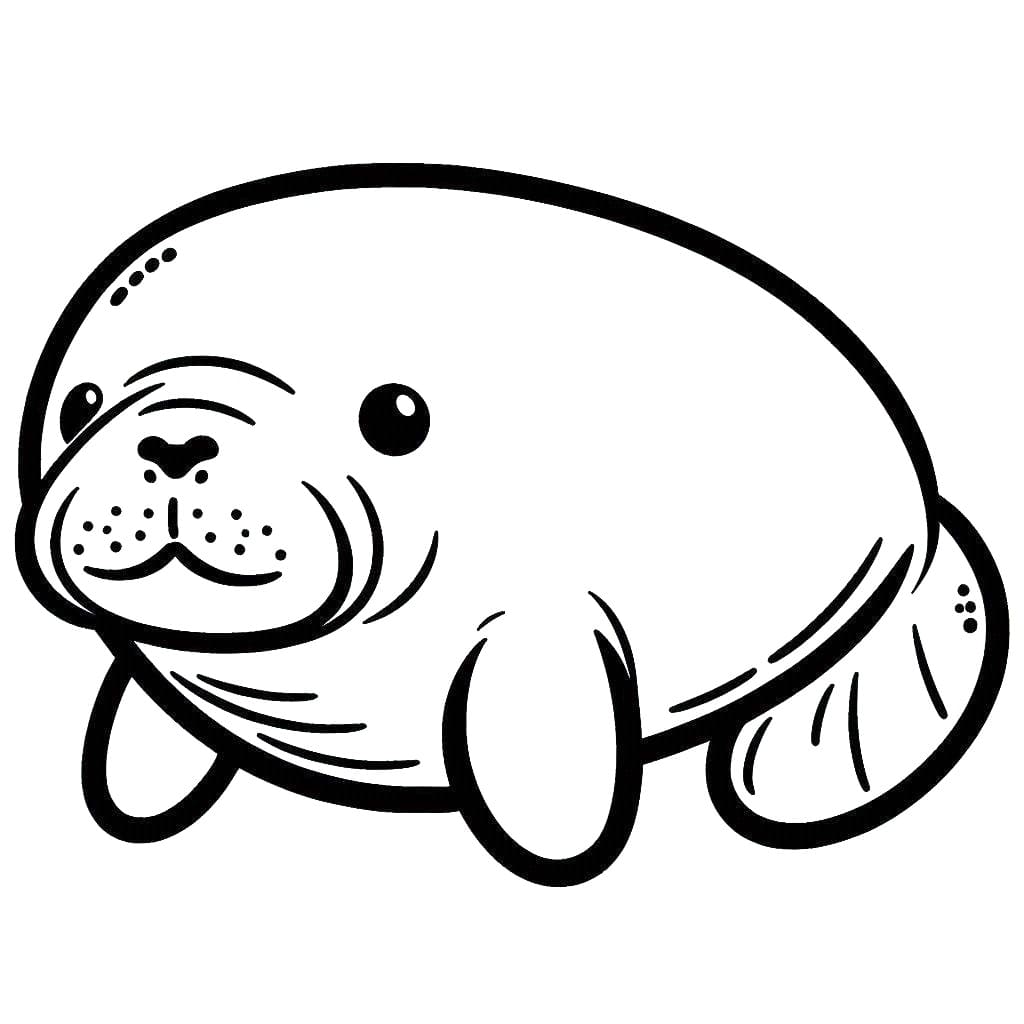 Tô màu Lợn Biển Rất Cute