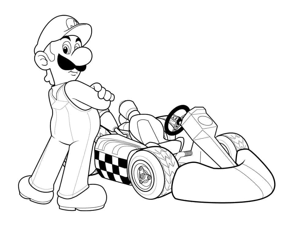 Tô màu Luigi Lái Xe