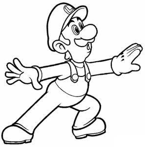 Tô màu Luigi Ngạc Nhiên
