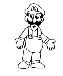 Tô màu Luigi Trong Game Mario