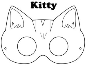 Tô màu Mặt Nạ Hello Kitty
